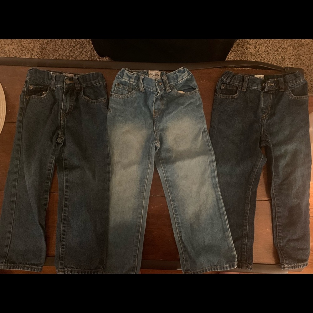 Lot of toddler jeans